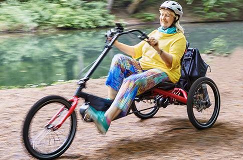 Komfortables Dreirad von Hase Bikes, bei Clever Cycling Probe fahren