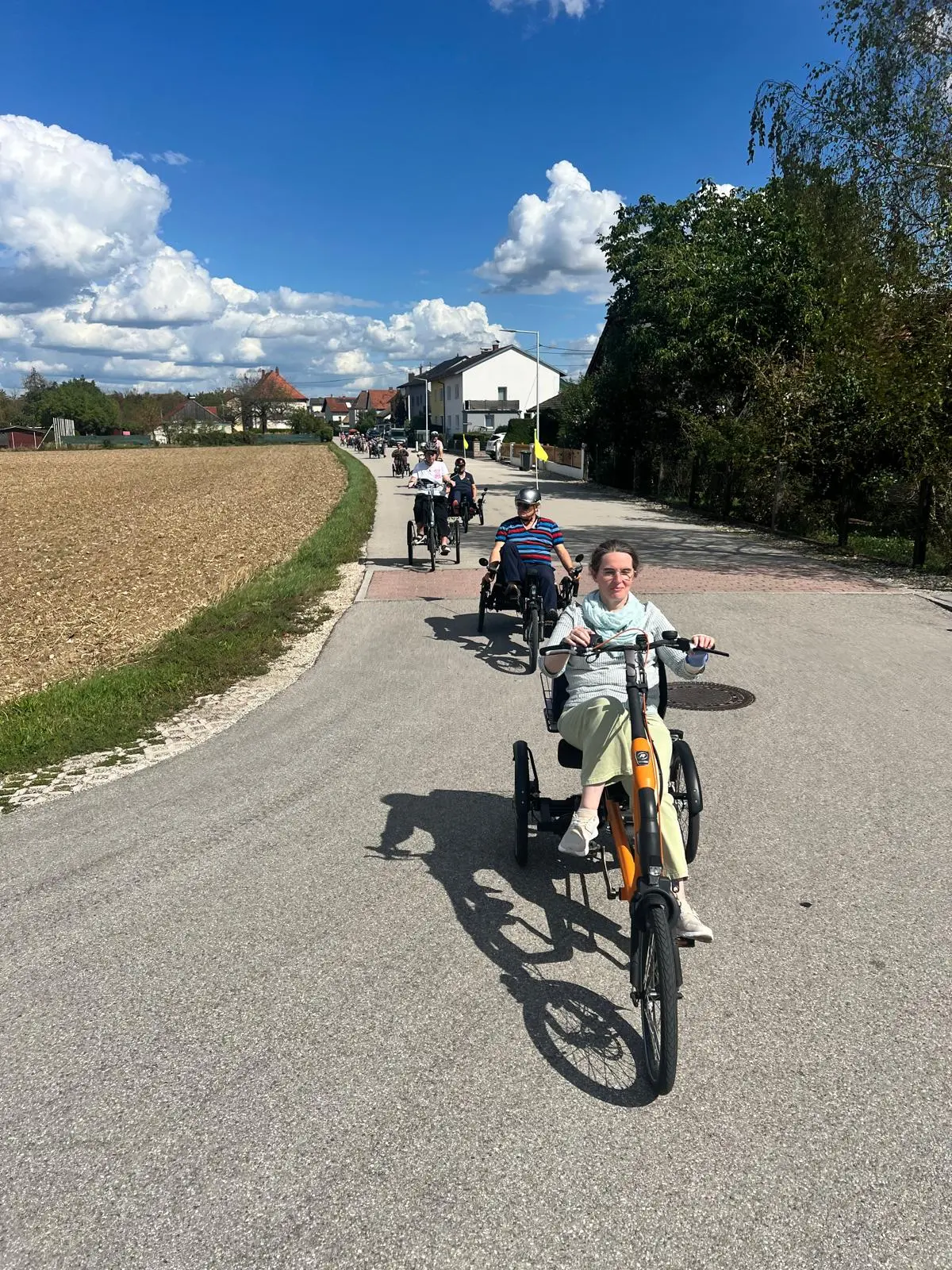 Unterwegs Richtung Oedtsee mit dem Kettwiesel und dem Easy Rider Compact