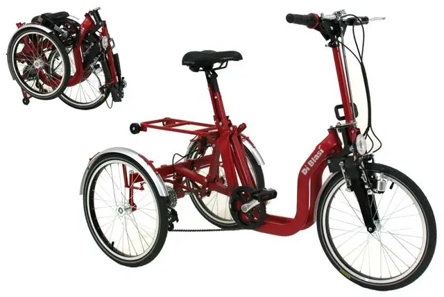 Dreirad DI BLASI mod. R32 rot, blau, anthrazit