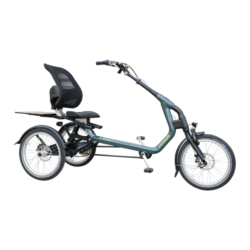 [385-0000 EXP-DE] Dreirad Easy Rider Explore,  Frame size M (BBL 65-88 cm)  Spring 750 LBS (recommended between 80-110 kg body weight)  Hydraulic brake systems,  Alfine 11 gearing,  Silent Electric HT  Cube Easy Release,  Second rear light,  Bag,  Phone holder,  Fidlock Bidon
